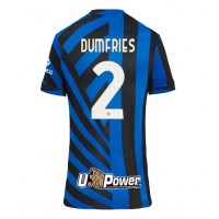 Fotbalové Dres Inter Milan Denzel Dumfries #2 Dámské Domácí 2024-25 Krátký Rukáv